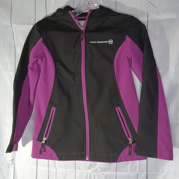Free Country Jackets & Blazers - Free Country Chico purple and black jacket Size S